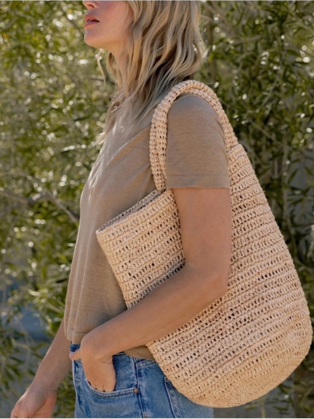 Jenni Kayne Raffia Bag